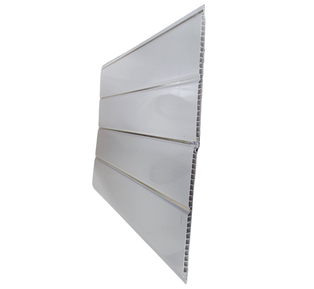 Ceiling Panel White With 1 Groove - Silver