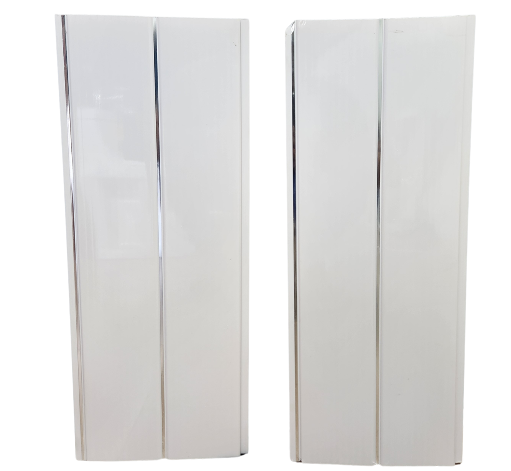 Ceiling Panel White With 1 Groove - Silver