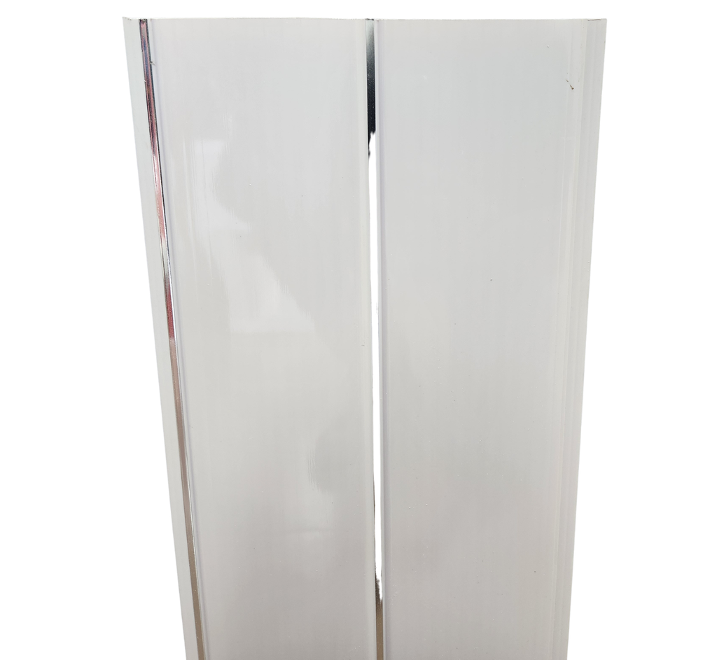 Ceiling Panel White With 1 Groove - Silver