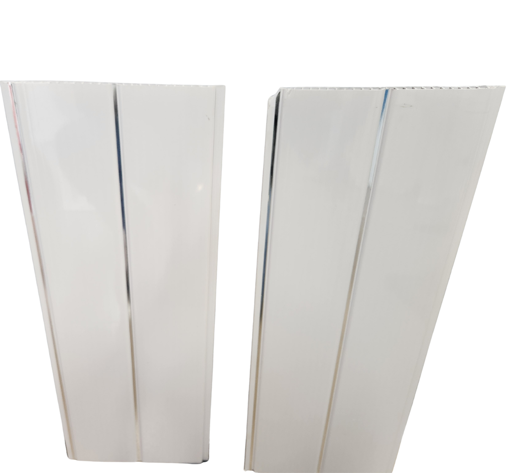 Ceiling Panel White With 1 Groove - Silver