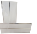Ceiling Panel White With 1 Groove - Silver