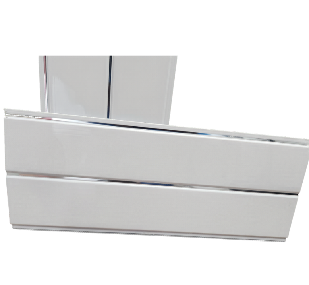 Ceiling Panel White With 1 Groove - Silver