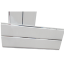 Ceiling Panel White With 1 Groove - Silver