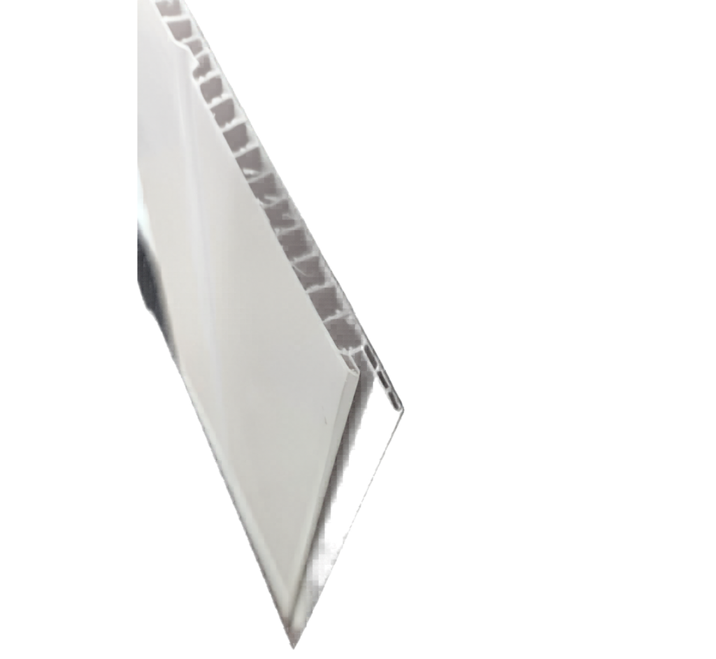 Ceiling Panel White With 1 Groove - Silver