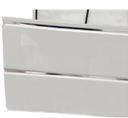 Ceiling Panel White With 1 Groove - Silver