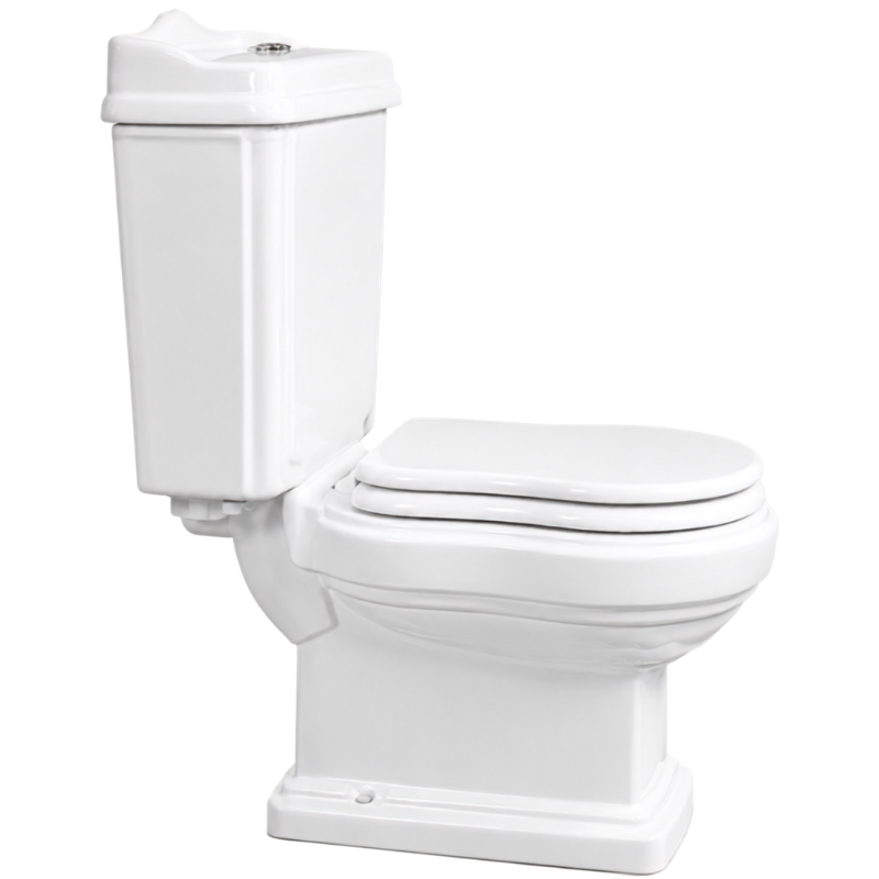 Toilet Two Piece White DR-239 Washdown
