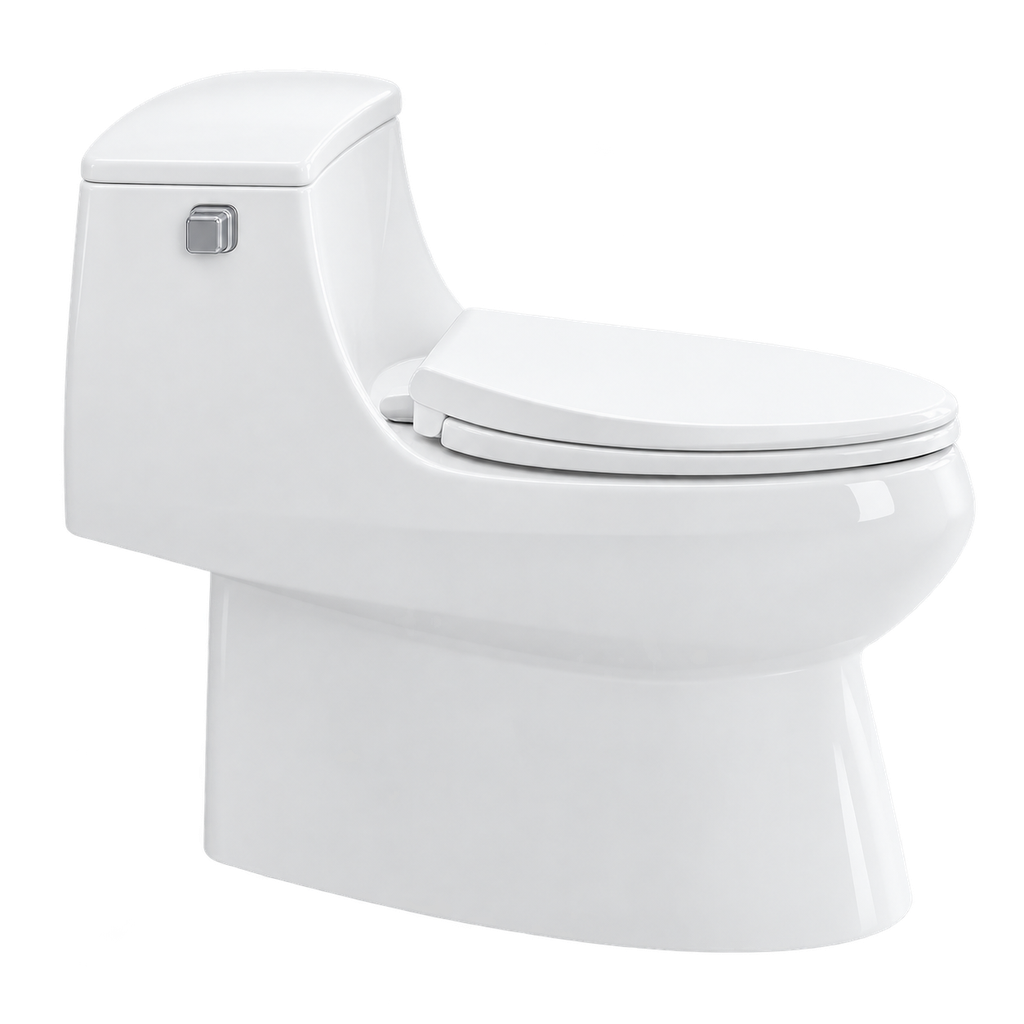 Toilet One Piece White DR-1081 Siphonic