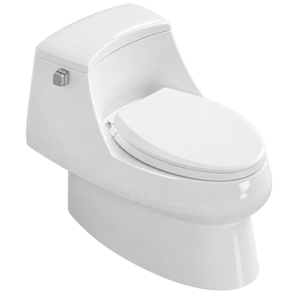 Toilet One Piece White DR-1081 Siphonic