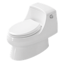 Toilet One Piece White DR-1081 Siphonic