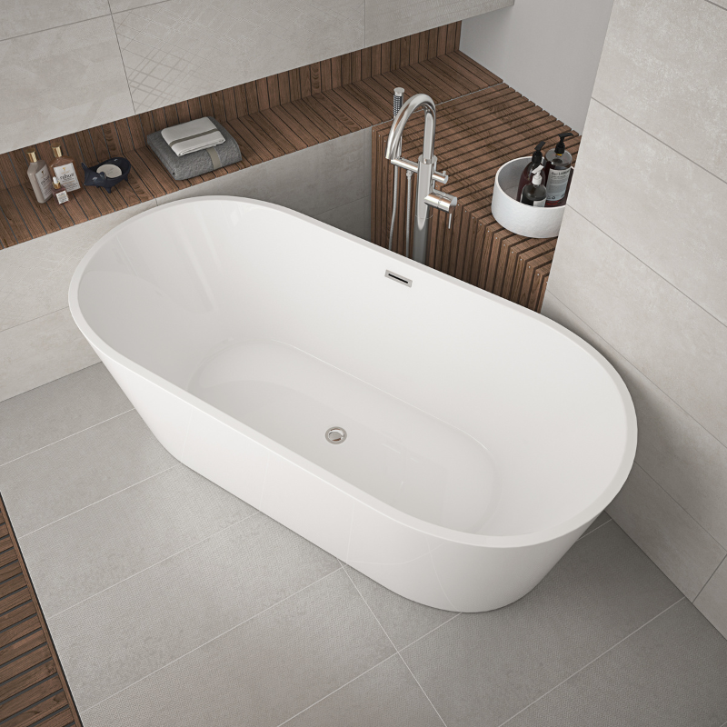 Freestanding Bathtub HSG-1201 White 1700