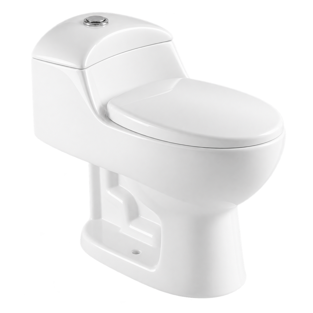 Toilet One Piece White DR-1079 Siphonic
