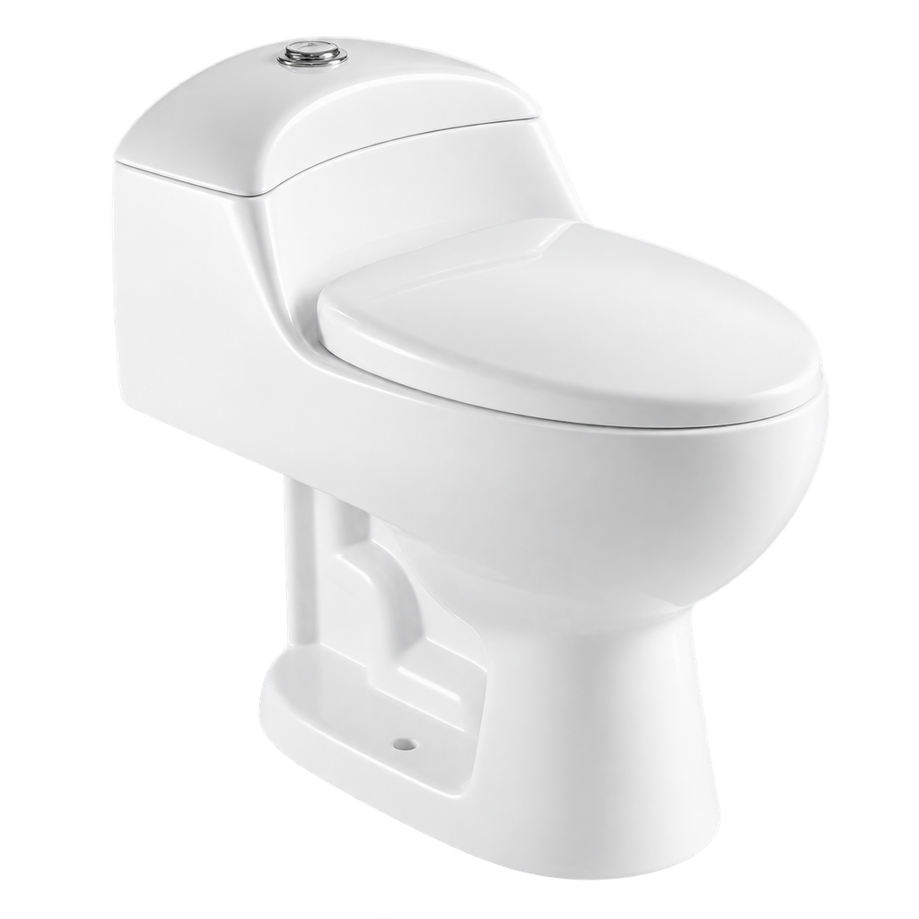Toilet One Piece White DR-1079 Siphonic