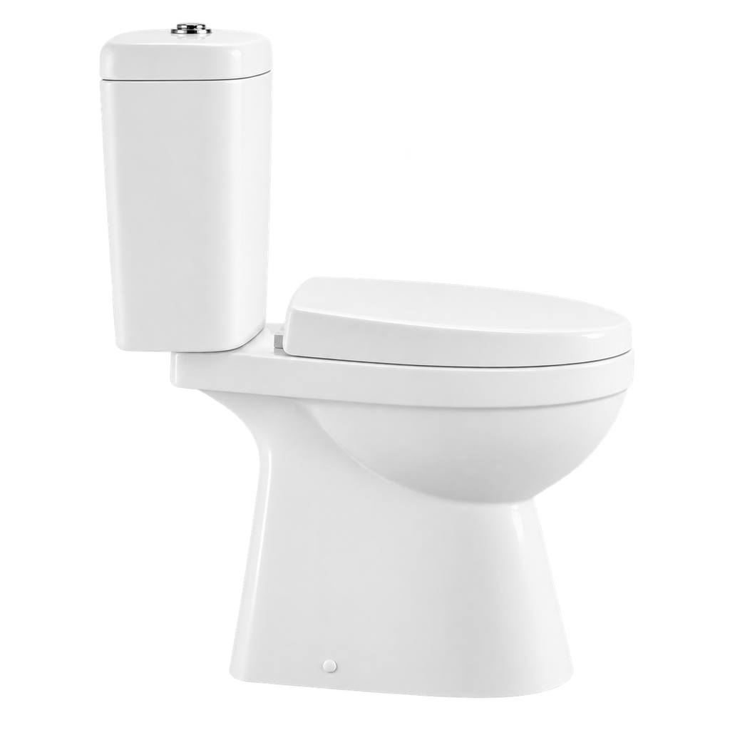 Toilet Two Piece White DR-219 Washdown