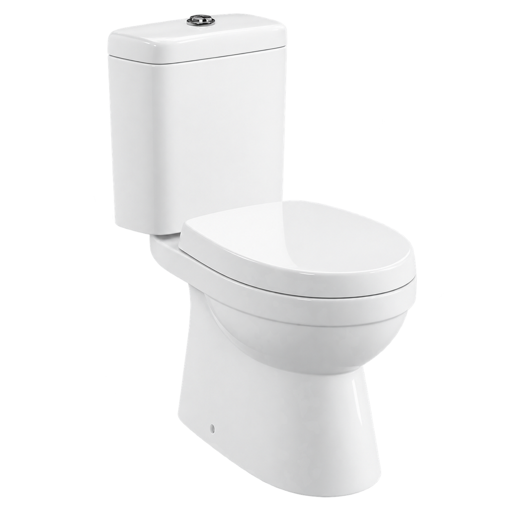 Toilet Two Piece White DR-219 Washdown