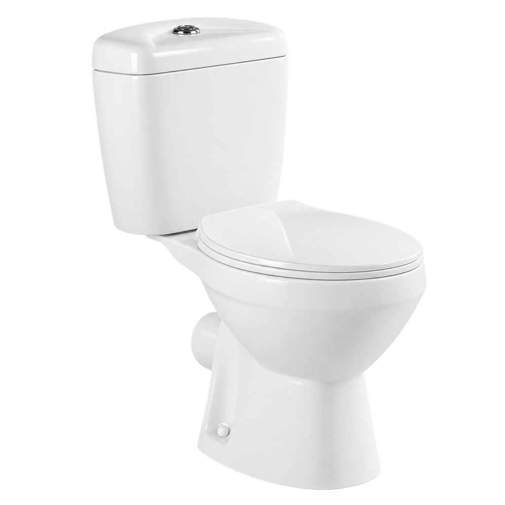 Toilet Two Piece White DR-224 Washdown