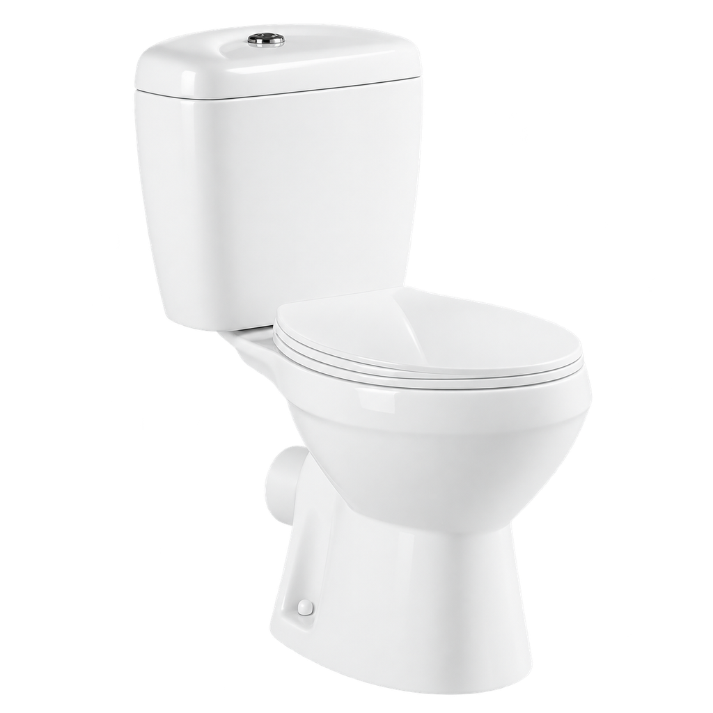 Toilet Two Piece White DR-224 Washdown