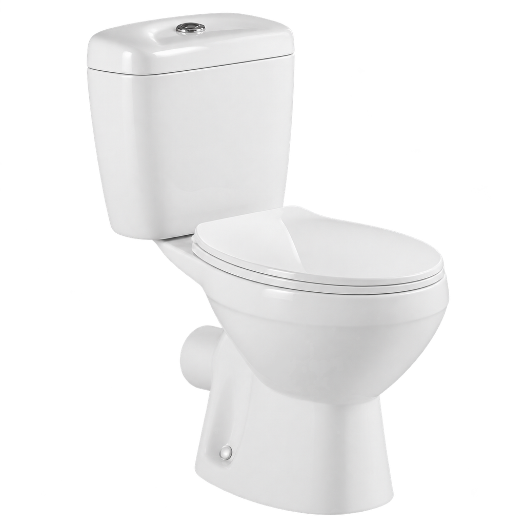 Toilet Two Piece White DR-224 Washdown