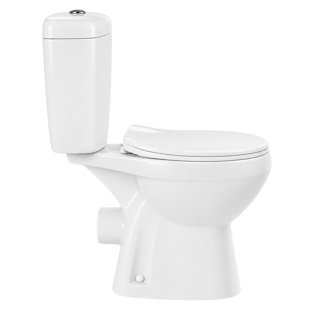Toilet Two Piece White DR-224 Washdown