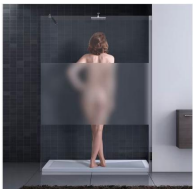 Shower Screen HSL1012-1 Frosted