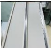 Ceiling Panel White With 1 Groove - Silver