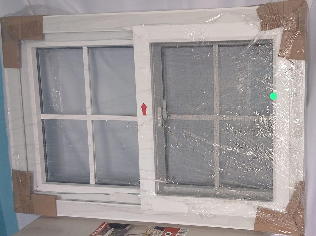 Window UPVC White Clear Glass 36x24