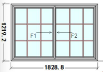 Window UPVC 72x48