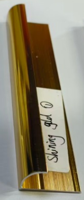Aluminum Tile Trim Polished Gold
