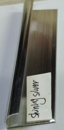 Aluminum Tile Trim Polished Silver