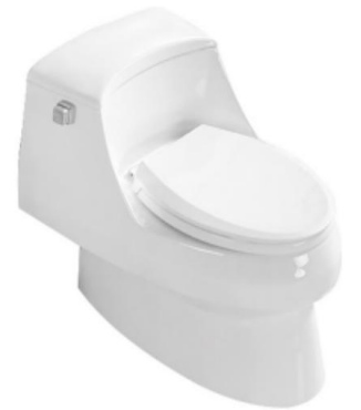 [13-DPI-DR-1081-WHT] Toilet One Piece White DR-1081 Siphonic