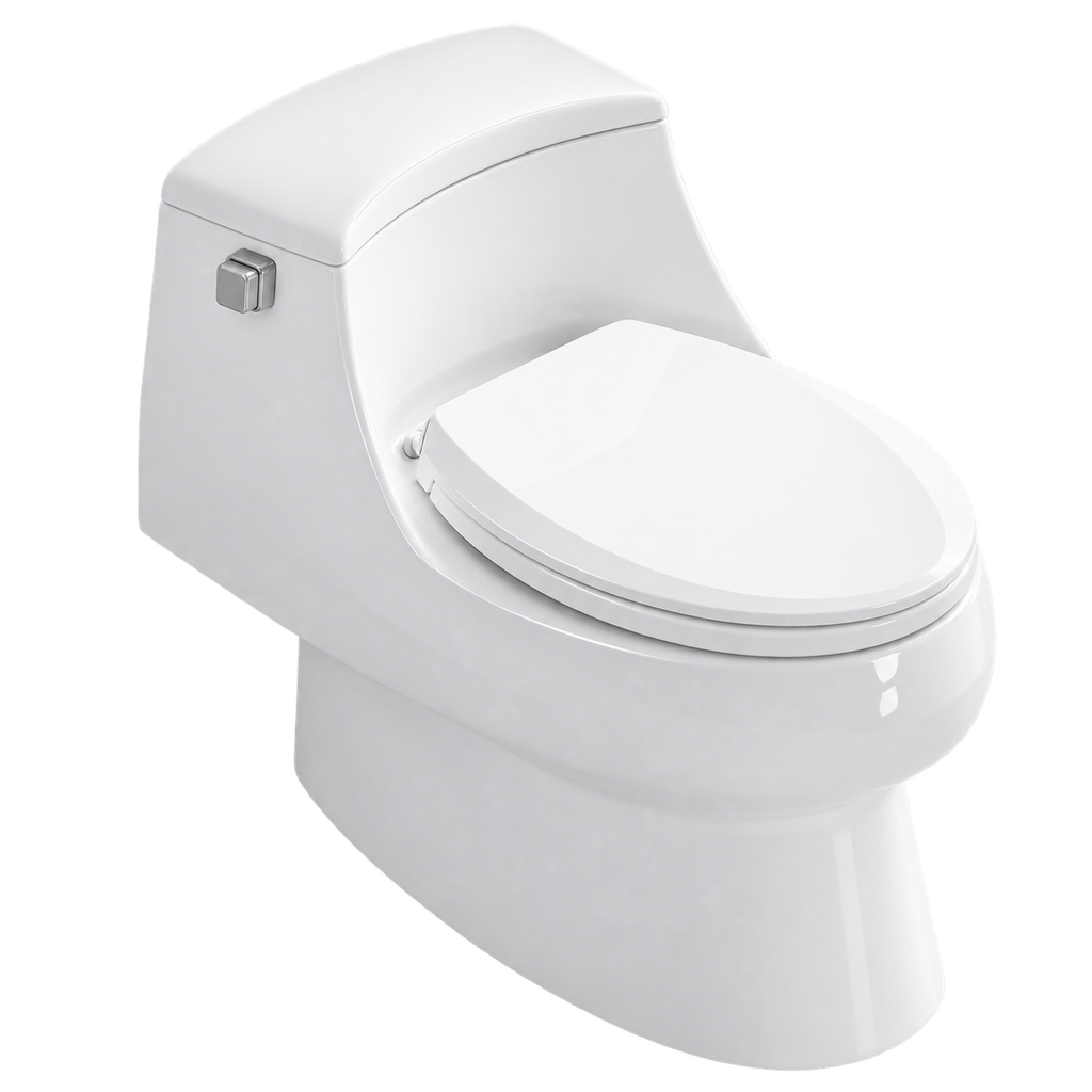 [13-DPI-DR-1081-WHT] Toilet One Piece White DR-1081 Siphonic
