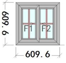 [40-QJ-WIN-UPVC-2424] Window UPVC 24x24 