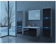 [11-HH-VAN-HS-E1902-600] Wall Mount Vanity HS-E1902-600 W/MIRROR