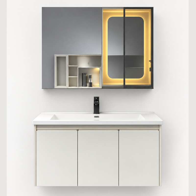[11-ZS-VAN-SW004-900] Wall Mount Vanity SW004 W/MIRROR