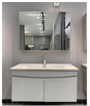 [11-ZS-VAN-SW008-800] Wall Mount Vanity SW008 W/MIRROR 800