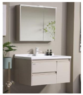 [11-ZS-VAN-SW022-800] Wall Mount Vanity SW022 W/MIRROR 800