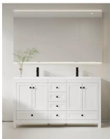 [11-ZS-MD003-1200] Floor Mount Vanity MD003 W/MIRROR
