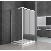 [15-HH-HSL1004-CLR-BLK] Shower Enclosure HSL1004 Clear/Black
