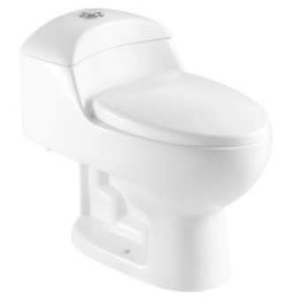 [13-DPI-DR-1079-WHT] Toilet One Piece White DR-1079 Siphonic