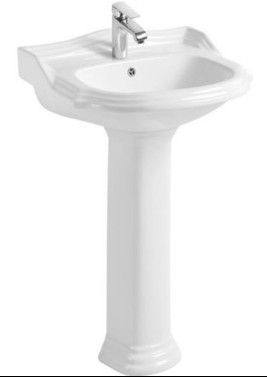 [13-DPI-DR-330P-WHT] Basin & Ped DR-330P White