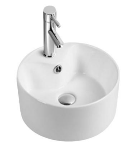 [13-DPI-DR-6422-ART-WHT] Basin Ceramic Art DR-6422 White