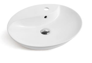 [13-DPI-DR-6022-ART-WHT] Basin Ceramic Art DR-6022 White