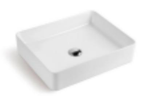 [13-DPI-DR-6094-ART-WHT] Basin Ceramic Art DR-6094 White