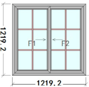 [40-QJ-WIN-UPVC-4848] Window UPVC 48x48